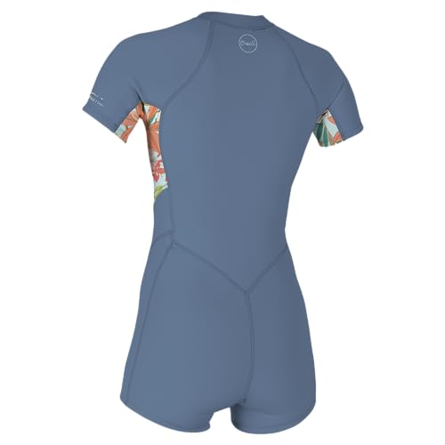 O'Neill Women's Bahia 2/1mm Full Zip, Short Sleeve, Spring Wetsuit