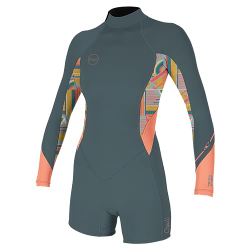 O'Neill Women's Bahia 2/1mm Back Zip, Long Sleeve, Spring Wetsuit