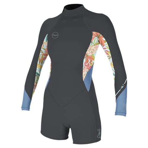 O'Neill Women's Bahia 2/1mm Back Zip, Long Sleeve, Spring Wetsuit