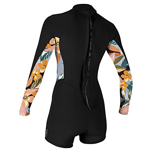 O'Neill Women's Bahia 2/1mm Back Zip, Long Sleeve, Spring Wetsuit