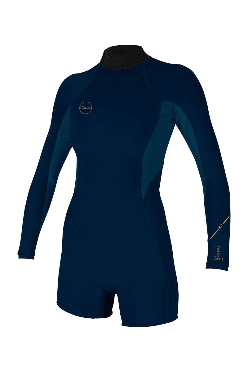 O'Neill Women's Bahia 2/1mm Back Zip, Long Sleeve, Spring Wetsuit