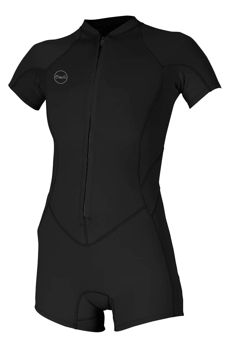 O'Neill Women's Bahia 2/1mm Full Zip, Short Sleeve, Spring Wetsuit