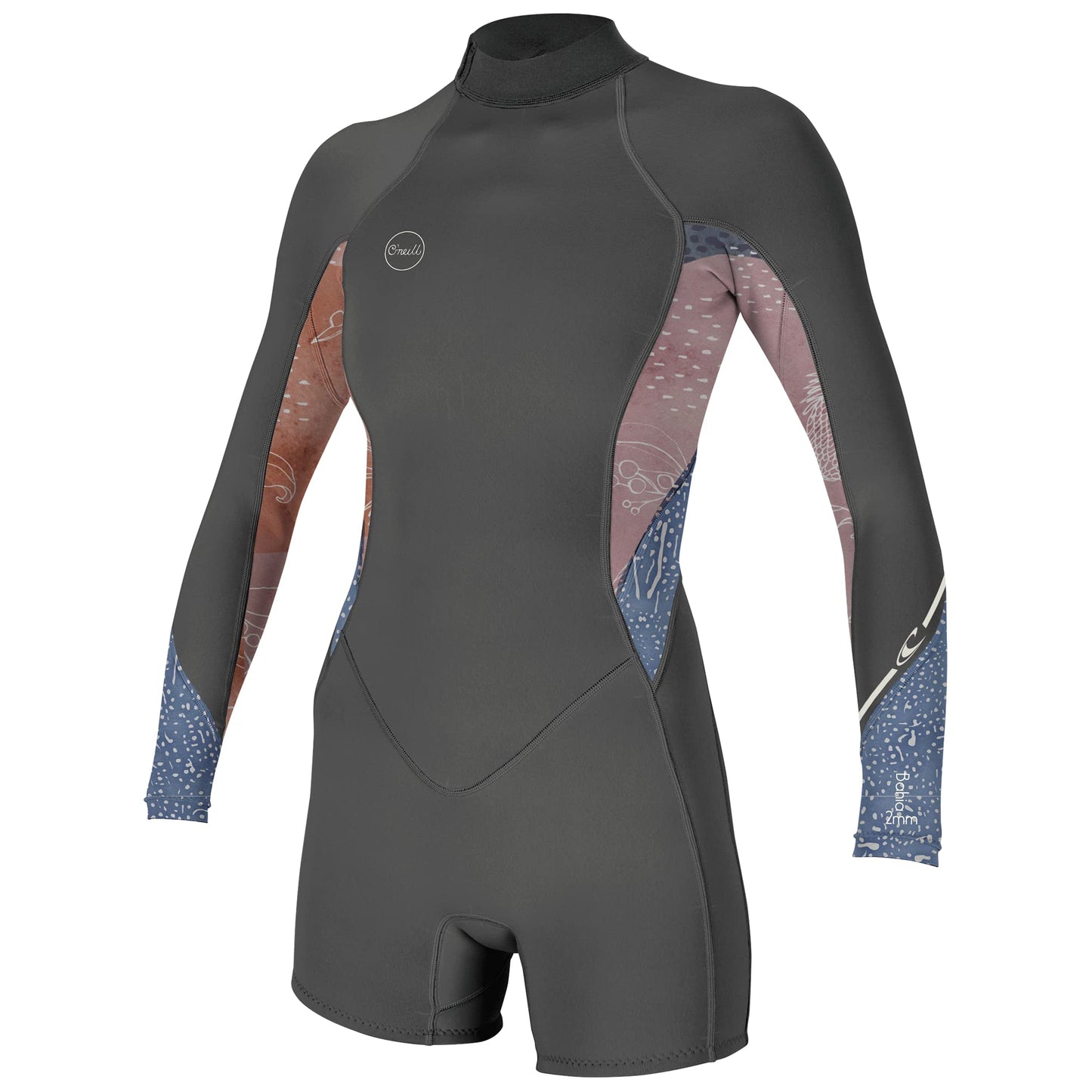 O'Neill Women's Bahia 2/1mm Back Zip, Long Sleeve, Spring Wetsuit