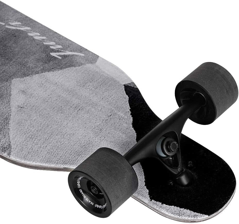 41 Inch Freeride Skateboard Longboard - Complete Skateboard Cruiser for Cruising, Carving, Free-Style and Downhill