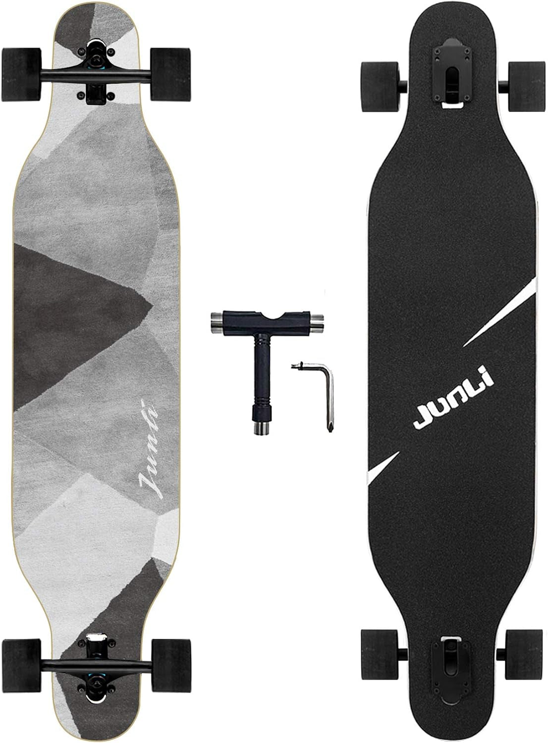 41 Inch Freeride Skateboard Longboard - Complete Skateboard Cruiser for Cruising, Carving, Free-Style and Downhill