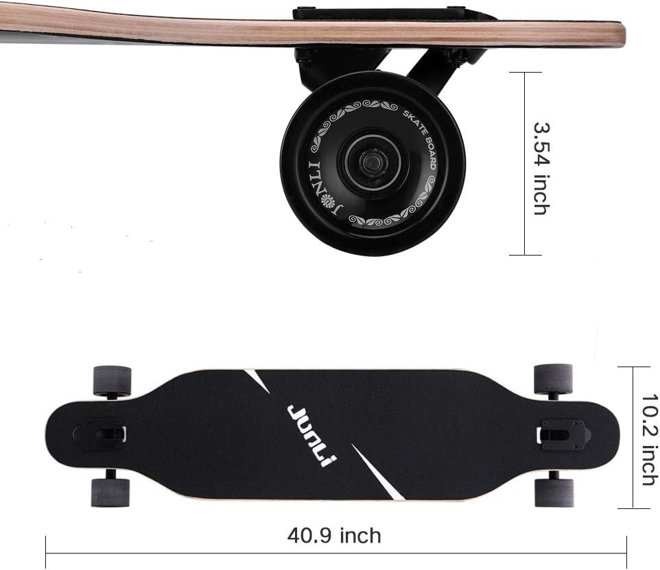 41 Inch Freeride Skateboard Longboard - Complete Skateboard Cruiser for Cruising, Carving, Free-Style and Downhill