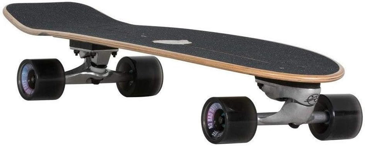 Cruiser - 7-Ply North American Maple Deck, Carving Truck, Fully Assembled, Supports up to 275 Lbs for Surf-Like Carving