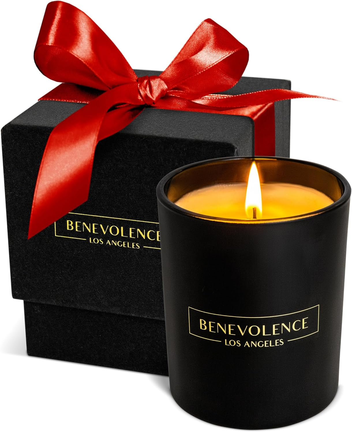 Benevolence Candles Eucalyptus Orange Wood Wick Candles, Soy Scented Candles for Women | 8 Oz Scented Candles for Home Scented | Eucalyptus Candles | Christmas Candles | Men Candles, Bathroom Candle