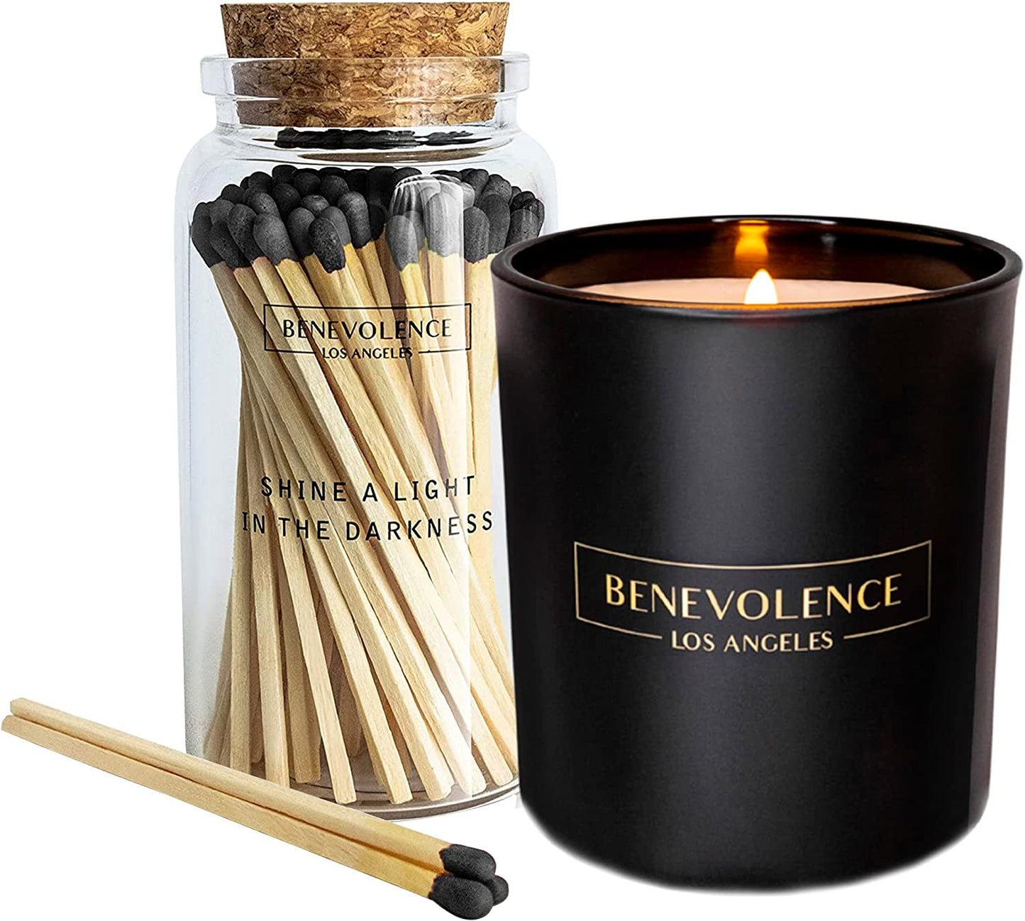 Benevolence Candles Eucalyptus Orange Wood Wick Candles, Soy Scented Candles for Women | 8 Oz Scented Candles for Home Scented | Eucalyptus Candles | Christmas Candles | Men Candles, Bathroom Candle