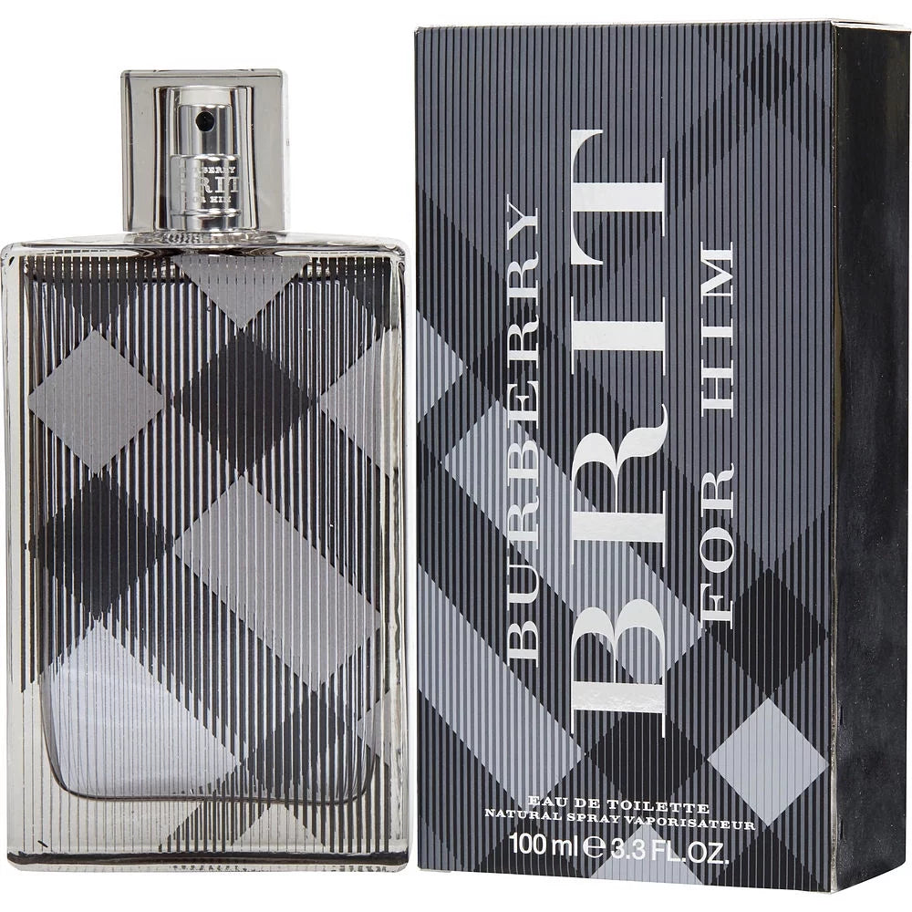 Burberry Brit Eau De Toilette, Cologne for Men, 3.3 Oz Full Size